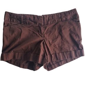 TORRID Shorts Brown Chino Rolled Cuff Plus Size 18